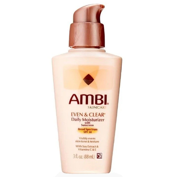 Ambi Even & Clear Daily Facial Moisturizer with SPF 30 3.5 oz