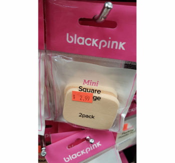 Black Pink Square Sponge
