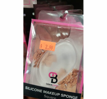 Black Pink Silicon Makeup Sponge (square)
