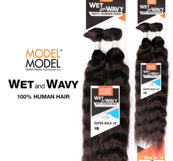 ModelModel Human Hair Braids Wet And Wavy Super Bulk 18"