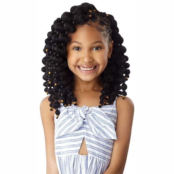 Outre X-Pression Lil Looks Crochet Braid for KIDS Natural Puff Ball 10"
