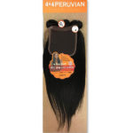 Laflare 100% Virgin Human Hair 4X4 Peruvian Bundle Combo (Straight)